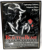 Vintage Undated Disney's Beauty and The Beast Musical Poster Signed by the Prince of Wales Theatre, Toronto Ontario - 11.25" &times; 14.15" (Folded)