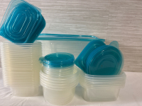 20+ New Assorted Food Container boxes comes in a Big Container| Largest measures 13"