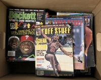 45+ Vintage to Modern Sports & Sports Collectors Magazines: BECKETT Monthly, Legends Sports Memorabilia, Stock Car Racing, Tuff Stuff, Canadian Sports / Sportscard Collector + 2 GQ Jennifer Anniston Issues