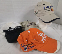 4 PGA Golf Hats | Includes PGA Nationwide Tour Hat, Samsung Canadian PGA Championship Hat, And More | See Pictures For More Details
