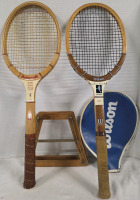 2 Vintage Tennis Rackets | 1 Bancroft Billie Jean King Champion Racket & Wilson Chris Evert Racket