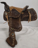 Awesome Miniature Realistic Dog Saddle | Measures 9" x 5"