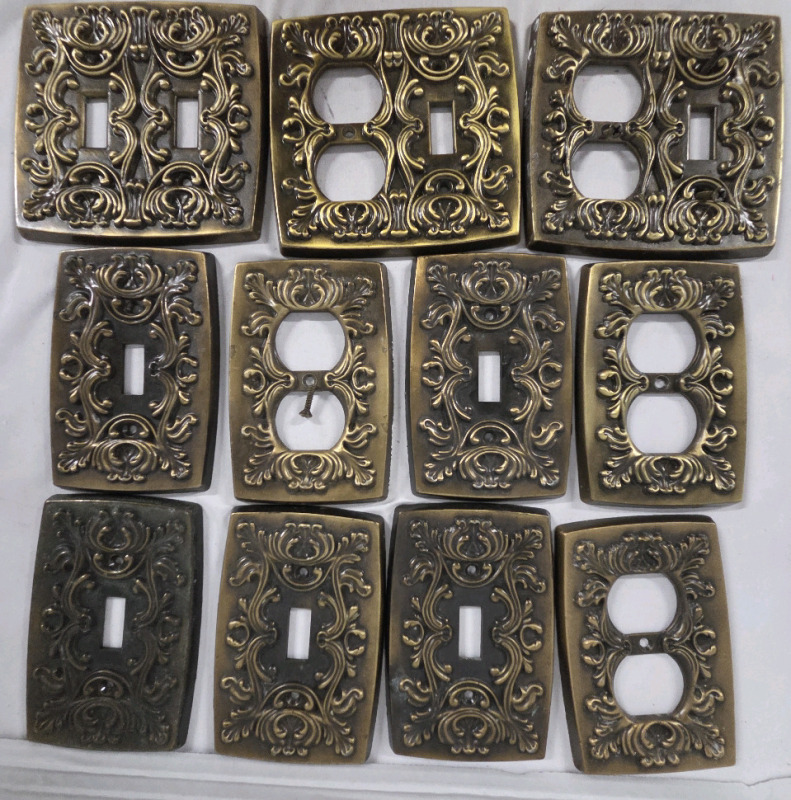 11 Vintage Hall Mack Light Switch Covers & Outles Covers