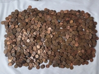 8.5+lbs USA One Cent Pennies . Various Years & Condition