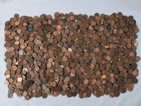 8.5+lbs USA One Cent Pennies . Various Years & Condition
