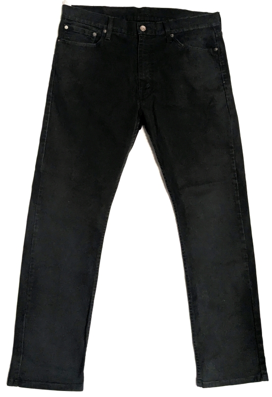Size W36 L32 LEVIS STRAUSS 513 98% Cotton 2% Elastane Black Denim Jeans