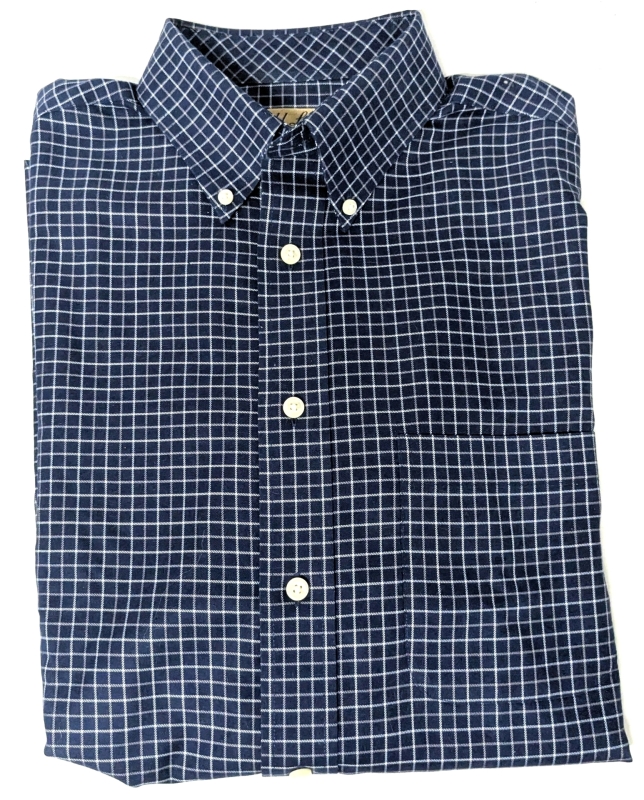 New Size MED Men's Roundtree & Yorke Gold Label 100% Cotton Non-Iron Long Sleeve Button-Up Dress Shirt | Retails Over $50!