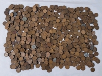 5+lbs USA Lincoln Wheat One Cent Pennies . Various Years & Condition