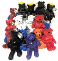 12 Vintage 1999 Salvino's Bammers NHLPA Hockey + 4 Bam Beano's MLB Baseball Beanie Bears With Tags (See Photos For Names & Numbers)