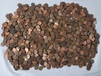 8.5+lbs USA One Cent Pennies . Various Years & Condition