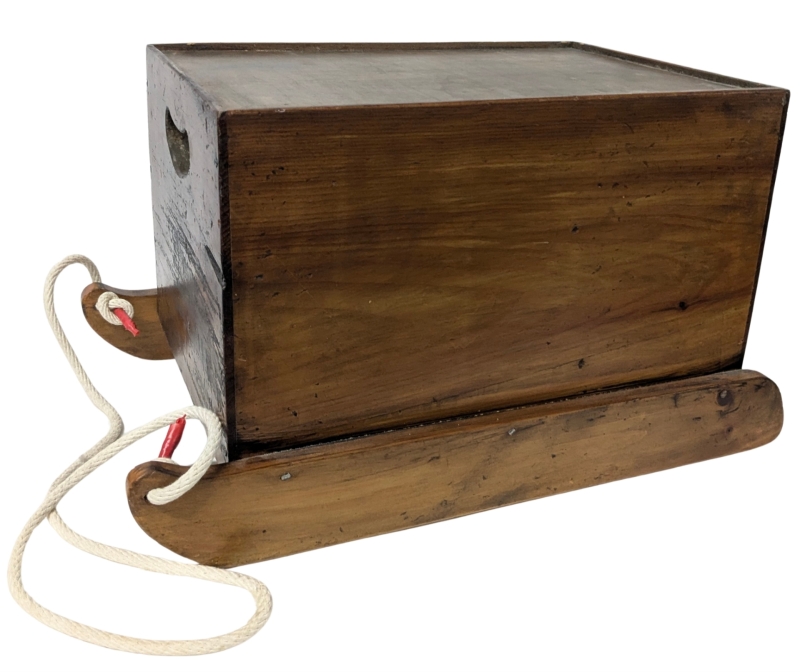 Really Neat Vintage Handmade Wooden Crate Sled - 14" &times; 22.25" &times; 12.75" Tall