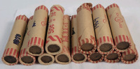 1963 & 1964 Canadian Uncirculated One Cent Penny Rolls . 1963 - Six (6) Rolls & 1964 - Seven (7) Rolls