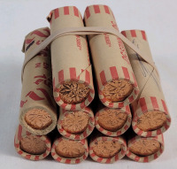 Ten (10) Rolls 1964 Canadian Uncirculated One Cent Pennies