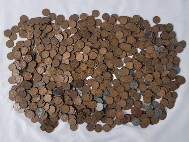 5.5+lbs USA Lincoln Wheat Pennies . Various Years & Condition