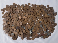 5.5+lbs USA Lincoln Wheat Pennies . Various Years & Condition