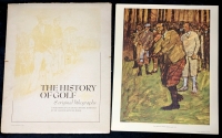 Vintage 1966 The History of Golf : 8 Original Lithographs By Bill Brauer (12.5" &times; 15" Each)