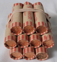 Ten (10) Rolls 1964 Canadian Uncirculated One Cent Pennies