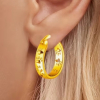 925 Sterling Silver Cat Paw Earrings Elegant & Simple Design Gold over Stamped Approximately .75 in drop - 2