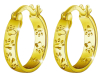 925 Sterling Silver Cat Paw Earrings Elegant & Simple Design Gold over Stamped Approximately .75 in drop - 6