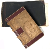 2 Antique Unique Buffalo Produce Exchange Books : BPE Record Book : 1877 - 1915 & Membership Certificate Book 1-250 B.P.EX'E With Approx 161 Member Histories & 87 Blank Certificates