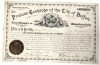 2 Antique Unique Buffalo Produce Exchange Books : BPE Record Book : 1877 - 1915 & Membership Certificate Book 1-250 B.P.EX'E With Approx 161 Member Histories & 87 Blank Certificates - 13