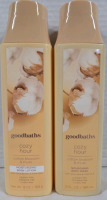 New | Goodbaths Cozy Hour Cotton Blossom & Musk Set (1) 368g Bottle of Moisturizing Body Lotion & (1) 384g Bottle of Nourishing Body Wash