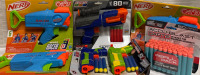 6 New Nerf Elite Junior Racer Easy Play Dart Blaster with Refill Pack| For Ages 6+