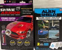 2 New Shine Armor Ceramic Coating(14"*14") & Alien Shield waterproof Tape(4"*10')
