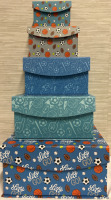 5 New Decorative boxes| 12" Largest measures