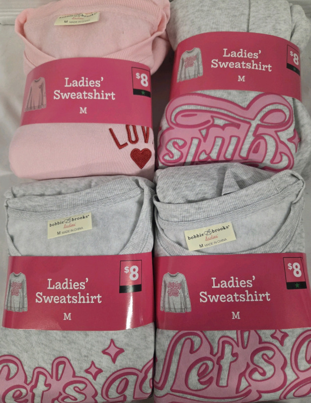 4 New | Size M Women's Bobbie&Brooks Sweatshirts |