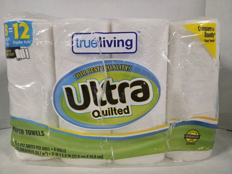 8 New | TrueLiving Ultra Quilted Paper Towels