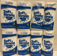 8 New Trueliving Soft & Strong Paper Towels | Size 11"*8" each| Total 61.11 Sqft