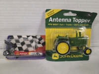 Limited Edition John Deere Antenna Topper & 1996 Cory Mac Dragster Hotwheels