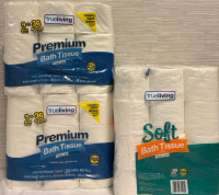 48 New Trueliving Bath Tissue| size 4"*4" & 3.8*4" each| 328 /220 Sheets per roll