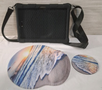 2 New Assorted Lot | 1 Mouse Pad/Coaster Set & 1 Silicone Case Notepad K10 (Measurements- 7" X 10")