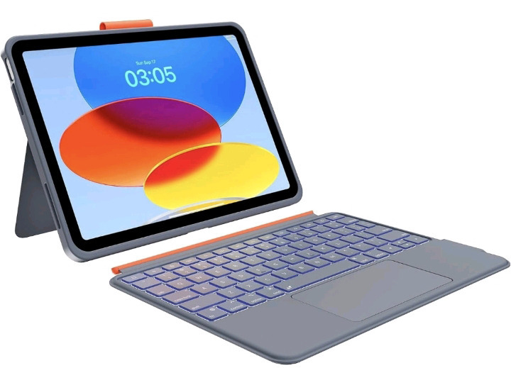 New Case with Keyboard Compatible for iPad 10th Generation: Bluetooth Wireless Detachable | Magnetic Stand Rechargeable <br/>