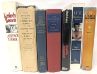 7 Vintage Books on The Kennedy Family, JFK's Assassination & The Lincoln Reader Edited by Paul M Angle - Hardcover & Paperback Books