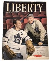 Vintage Feb 1954 LIBERTY Magazine With Newspaper Sports Cut-Outs - Bagged and Boarded