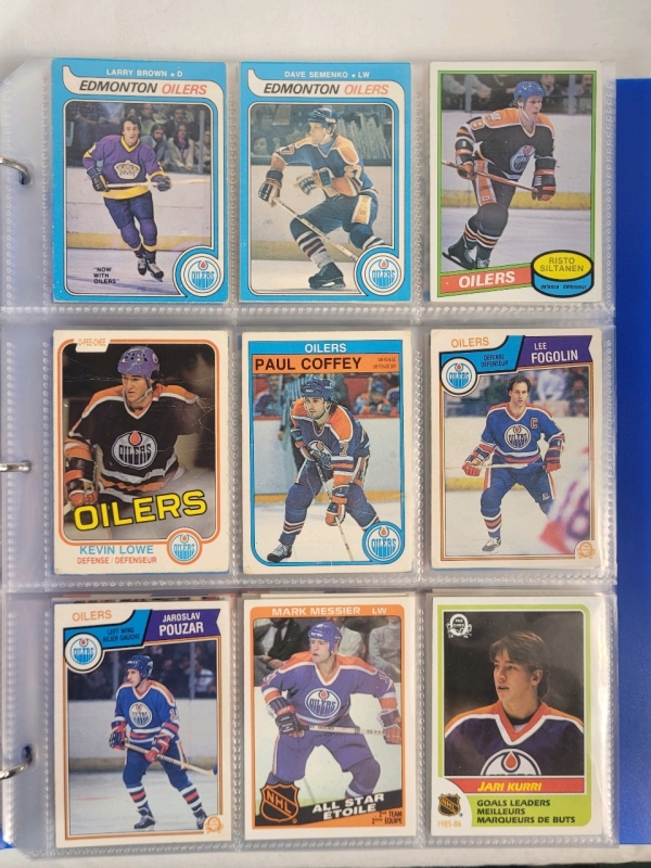 1979 - 2023 Edmonton Oilers NHL Hockey Trading Card Singles , 205 Trading Cards