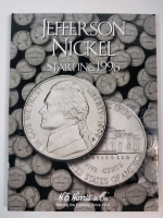 1996 - 2018 USA Jefferson 5 Cent Nickel Coin Set in Collector Book . Missing 2009-P & 2009-D