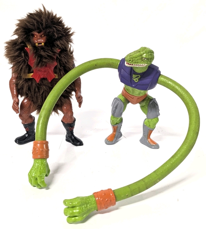 Vintage 1984-85 He-Man Masters Of The Universe Action Figures: Grizzlor & Sssqueeze - Approx 6" Tall