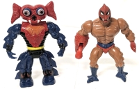 Vintage 1981-84 He-Man Masters Of The Universe Action Figures: Mantenna & Clawful - Approx 6" Tall