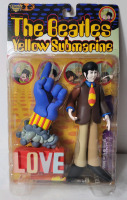 1999 The Beatles Yellow Submarine " Paul w/Glove & Love Base " 7.5" Action Figure by McFarlane Toys . Sealed
