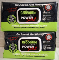 2 New Crocodile Cloth Power Scrub Packets | 80 Cloths per packet