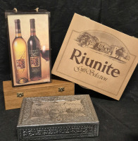 Decorative Wine Boxes & Canadian Tire Metal Box