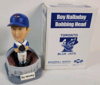 As Is - Rare 2003 Toronto Blue Jays Roy Halladay / Skydome Bobblehead w/Original Box . Roy Halladay NOT Attached to skydome