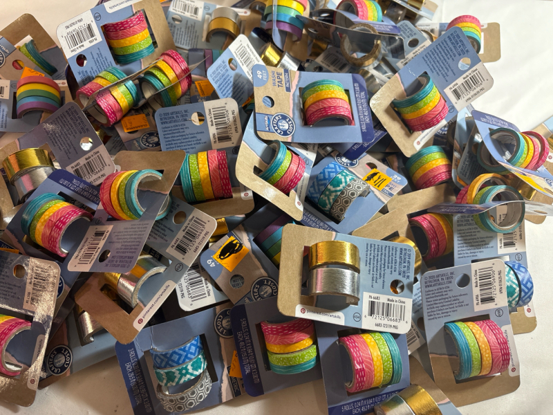 50+ New Artskills Crafter's Closet Washi Taoe Assorted| 49ft largest measures
