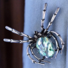Three Abalone Critter Body Brooches Spider Turtle Pelican Fabulous - 3