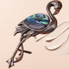Three Abalone Critter Body Brooches Spider Turtle Pelican Fabulous - 4