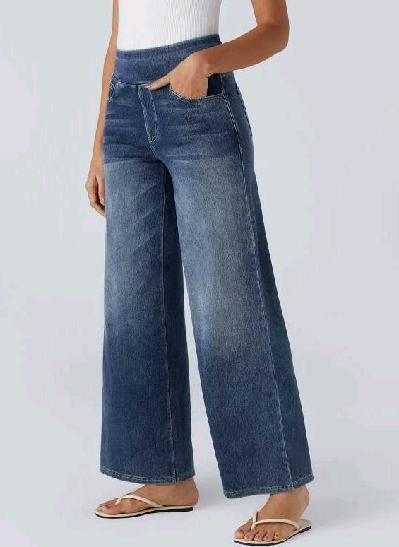 New Size MED Petite HALARA Flex High Waisted Casual Jeans | Retails $93!